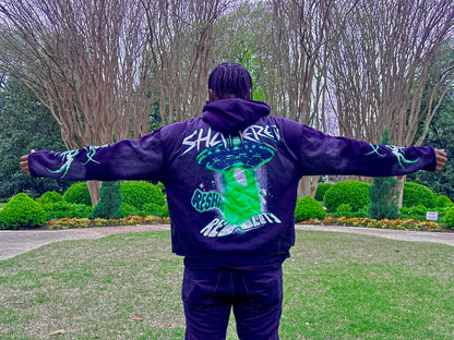 "Reshape Reality" Cropped Hoodie