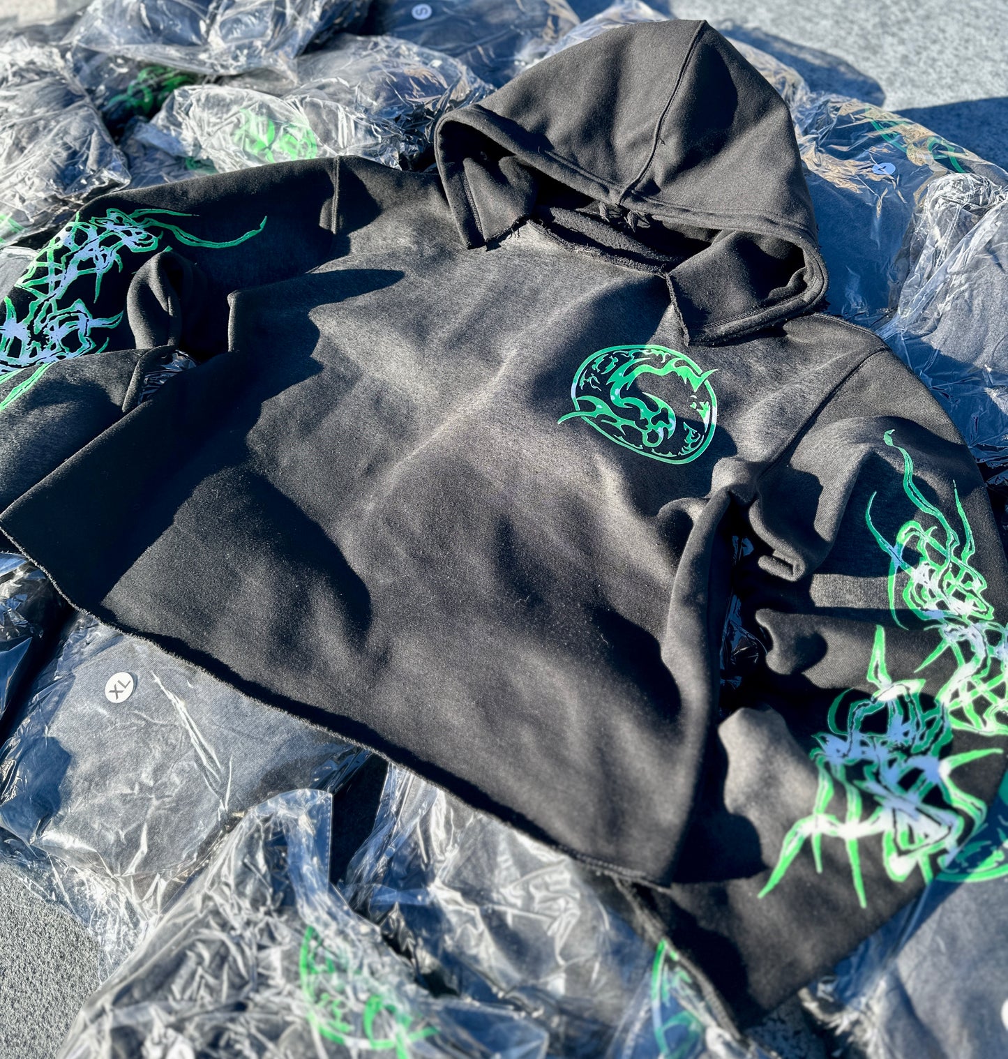 "Reshape Reality" Cropped Hoodie