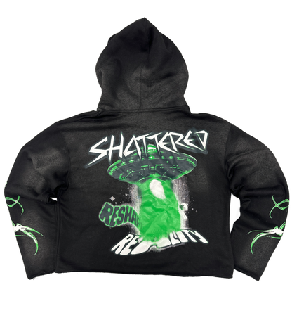 "Reshape Reality" Cropped Hoodie