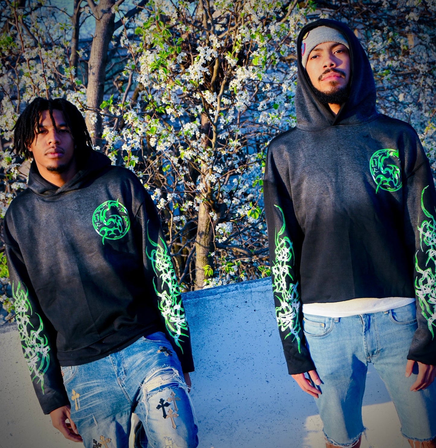"Reshape Reality" Cropped Hoodie