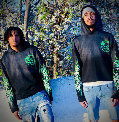 "Reshape Reality" Cropped Hoodie